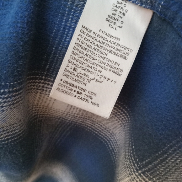 AMAZON men's long sleeve flannel shirts (1 / 2) - Picture 3 of 3